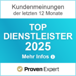 Proven Expert Siegel Top Dienstleister 2025